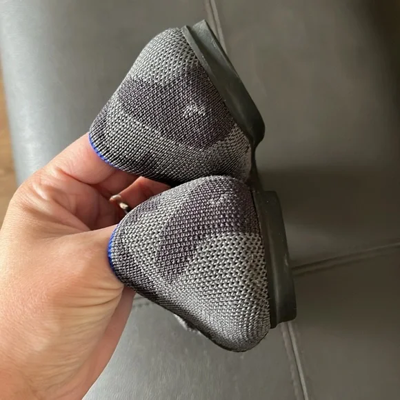 Rothys The Loafers Dark Gray Camo Luxury Flats Loafers - Picture 2 of 9